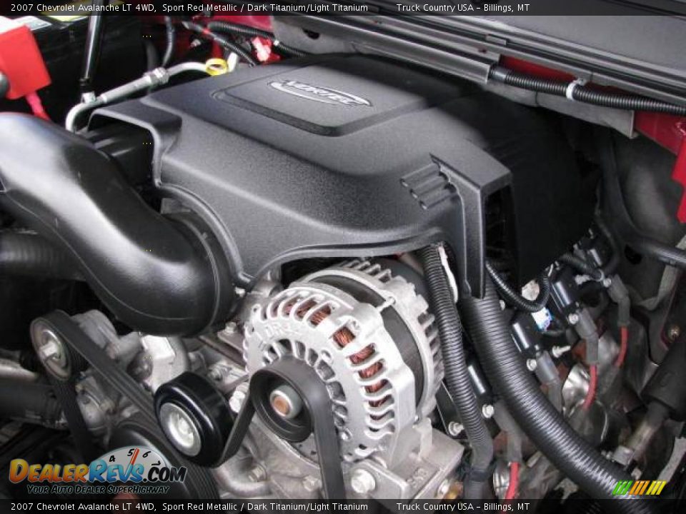 2007 Chevrolet Avalanche LT 4WD Sport Red Metallic / Dark Titanium/Light Titanium Photo #18