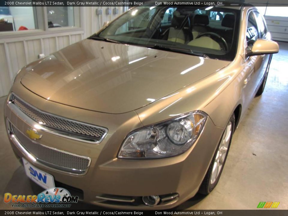 2008 Chevrolet Malibu LTZ Sedan Dark Gray Metallic / Cocoa/Cashmere Beige Photo #2
