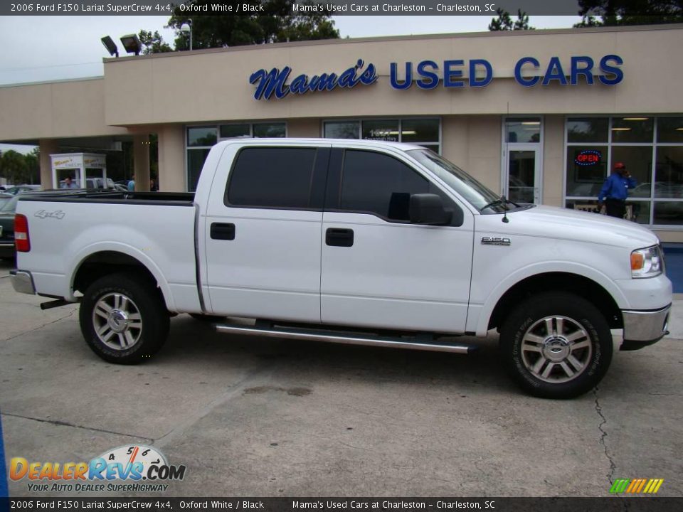 2006 Ford F150 Lariat SuperCrew 4x4 Oxford White / Black Photo #1
