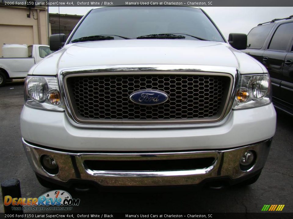 2006 Ford F150 Lariat SuperCrew 4x4 Oxford White / Black Photo #3