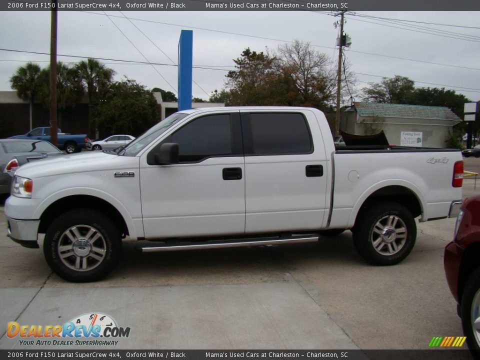 2006 Ford F150 Lariat SuperCrew 4x4 Oxford White / Black Photo #5