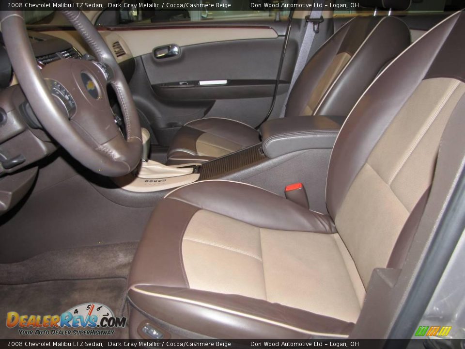 2008 Chevrolet Malibu LTZ Sedan Dark Gray Metallic / Cocoa/Cashmere Beige Photo #10