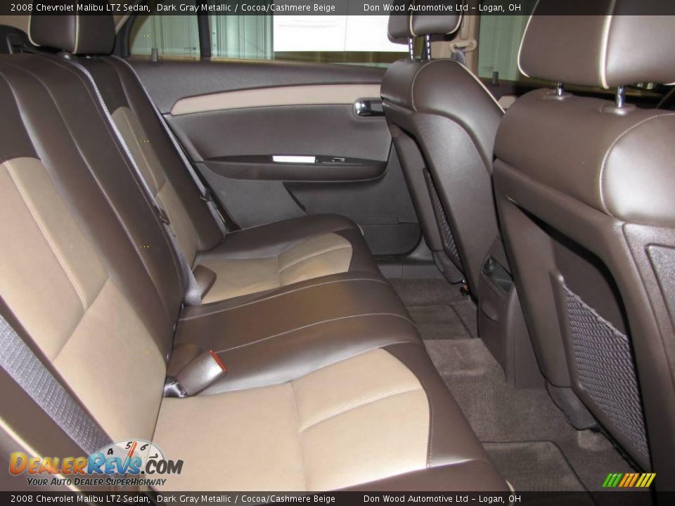 2008 Chevrolet Malibu LTZ Sedan Dark Gray Metallic / Cocoa/Cashmere Beige Photo #11