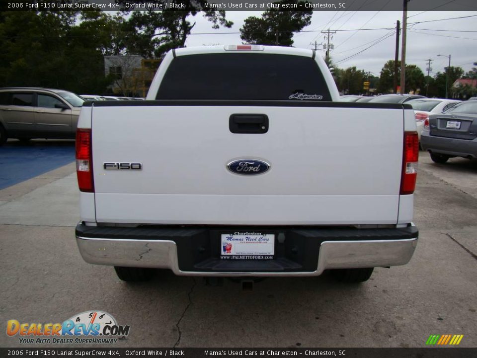 2006 Ford F150 Lariat SuperCrew 4x4 Oxford White / Black Photo #7