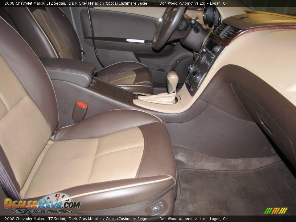 2008 Chevrolet Malibu LTZ Sedan Dark Gray Metallic / Cocoa/Cashmere Beige Photo #12