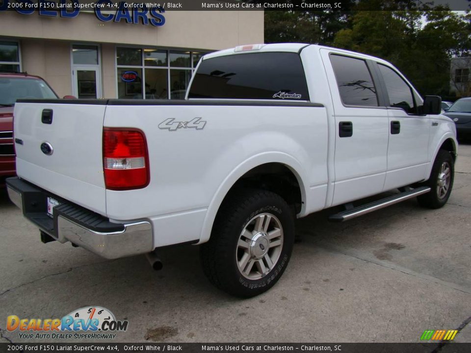 2006 Ford F150 Lariat SuperCrew 4x4 Oxford White / Black Photo #8