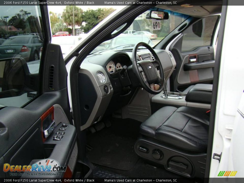 2006 Ford F150 Lariat SuperCrew 4x4 Oxford White / Black Photo #10