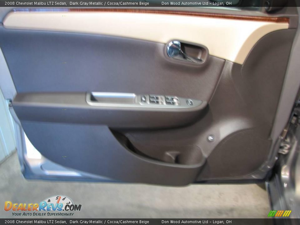 2008 Chevrolet Malibu LTZ Sedan Dark Gray Metallic / Cocoa/Cashmere Beige Photo #14