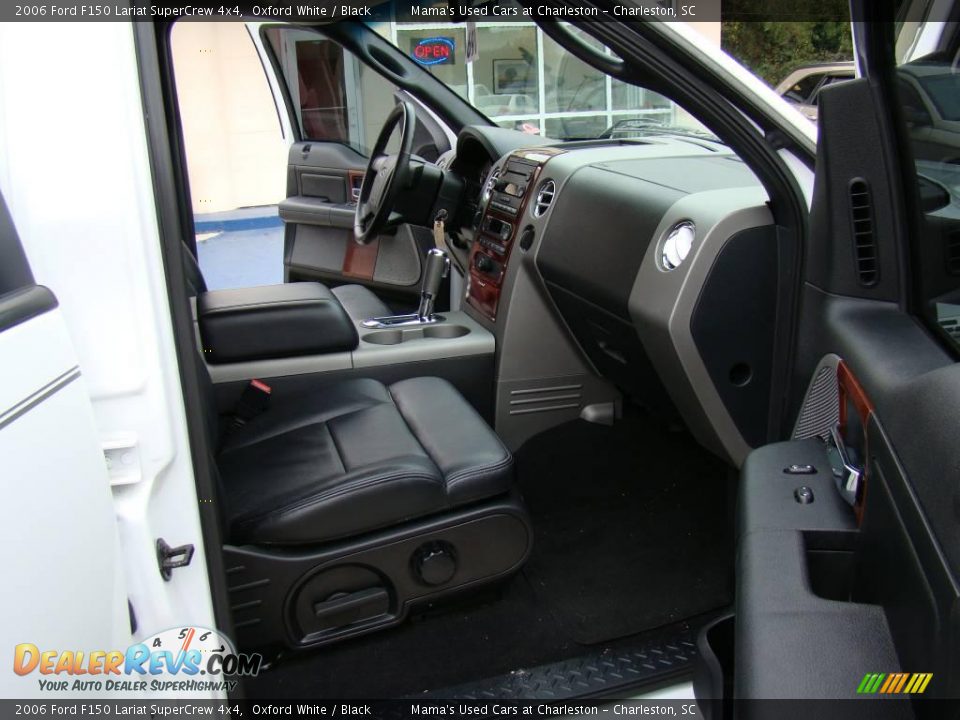 2006 Ford F150 Lariat SuperCrew 4x4 Oxford White / Black Photo #12