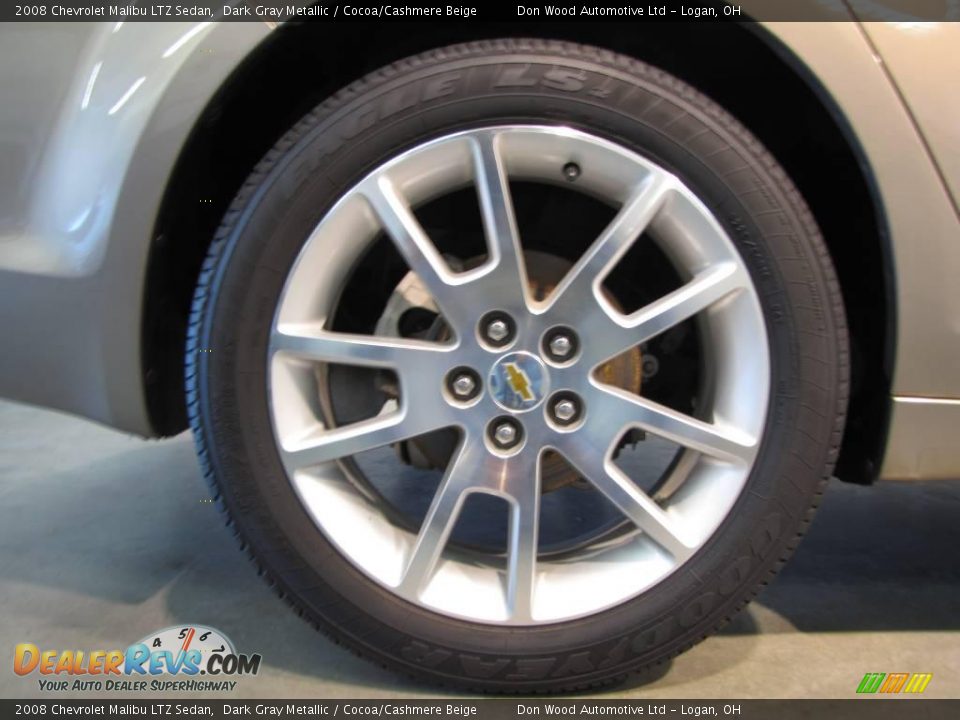 2008 Chevrolet Malibu LTZ Sedan Dark Gray Metallic / Cocoa/Cashmere Beige Photo #17