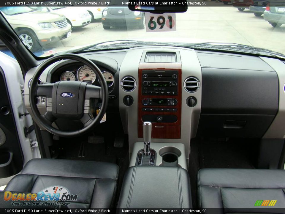 2006 Ford F150 Lariat SuperCrew 4x4 Oxford White / Black Photo #14