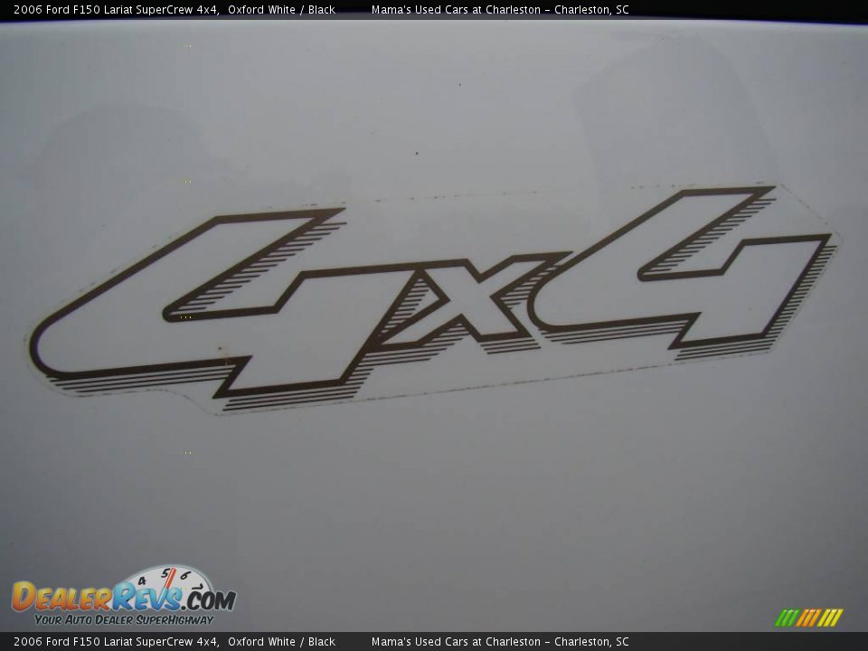 2006 Ford F150 Lariat SuperCrew 4x4 Oxford White / Black Photo #15
