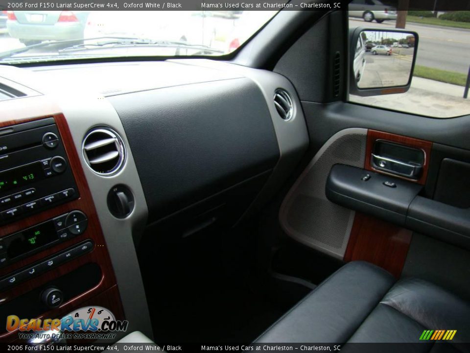 2006 Ford F150 Lariat SuperCrew 4x4 Oxford White / Black Photo #17