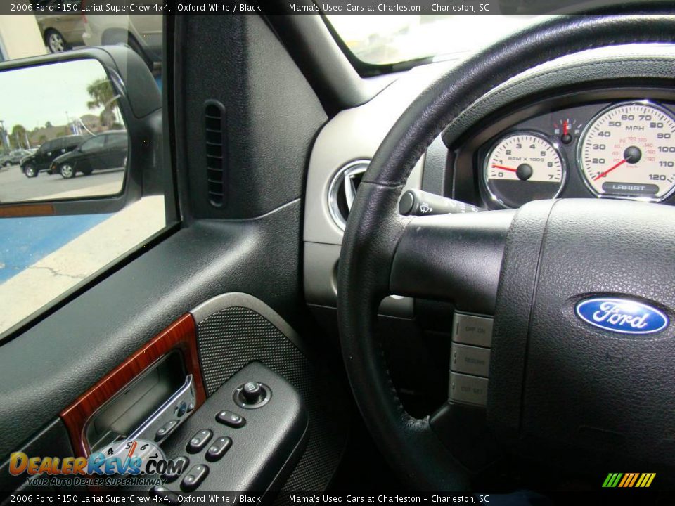2006 Ford F150 Lariat SuperCrew 4x4 Oxford White / Black Photo #19