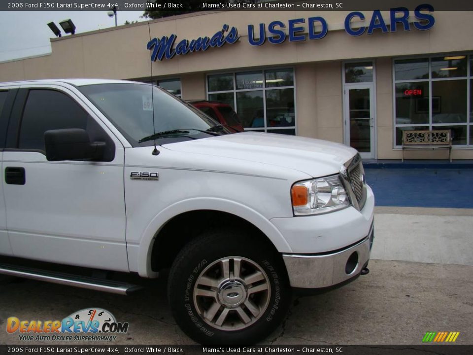 2006 Ford F150 Lariat SuperCrew 4x4 Oxford White / Black Photo #24