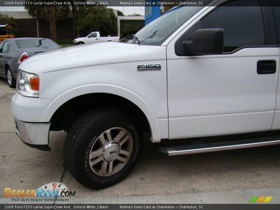2006 Ford F150 Lariat SuperCrew 4x4 Oxford White / Black Photo #25