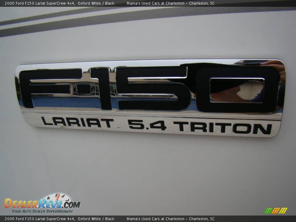 2006 Ford F150 Lariat SuperCrew 4x4 Oxford White / Black Photo #26