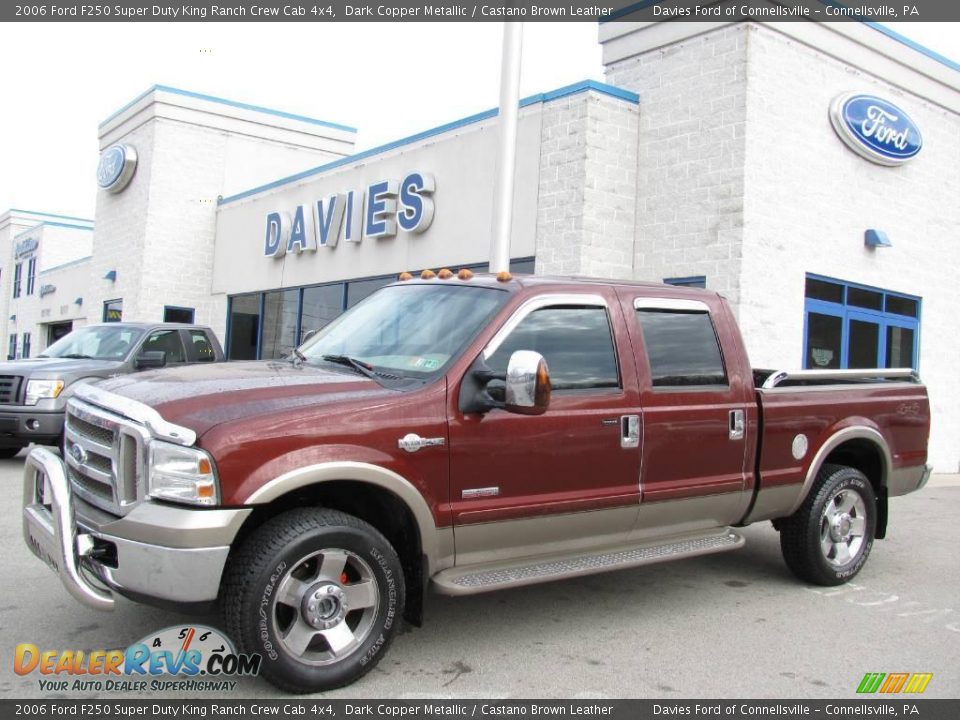 2006 Ford F250 Super Duty King Ranch Crew Cab 4x4 Dark Copper Metallic / Castano Brown Leather Photo #1