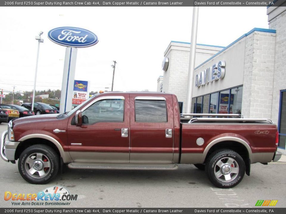 2006 Ford F250 Super Duty King Ranch Crew Cab 4x4 Dark Copper Metallic / Castano Brown Leather Photo #2