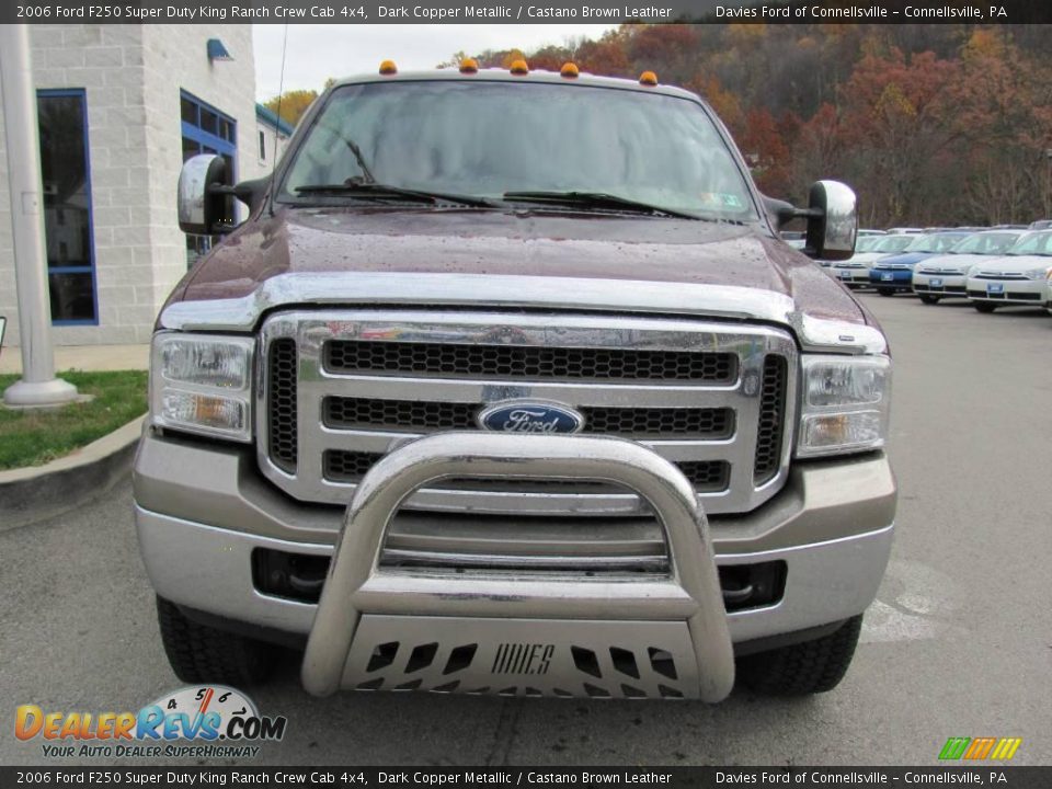 2006 Ford F250 Super Duty King Ranch Crew Cab 4x4 Dark Copper Metallic / Castano Brown Leather Photo #4