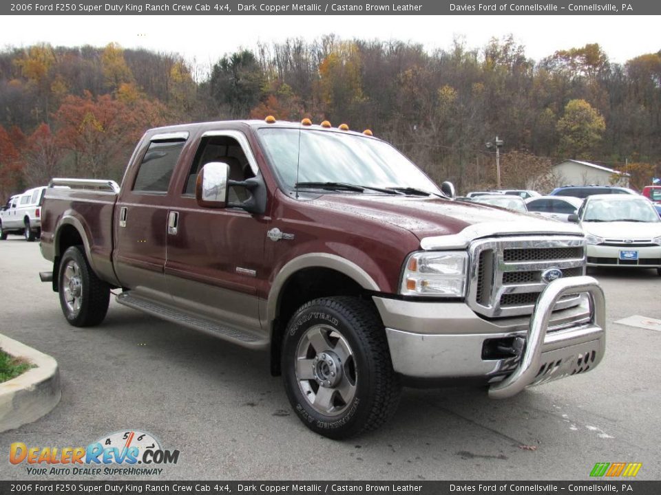 2006 Ford F250 Super Duty King Ranch Crew Cab 4x4 Dark Copper Metallic / Castano Brown Leather Photo #5