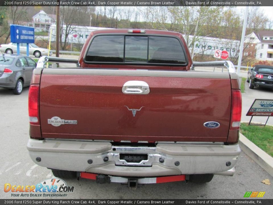 2006 Ford F250 Super Duty King Ranch Crew Cab 4x4 Dark Copper Metallic / Castano Brown Leather Photo #7
