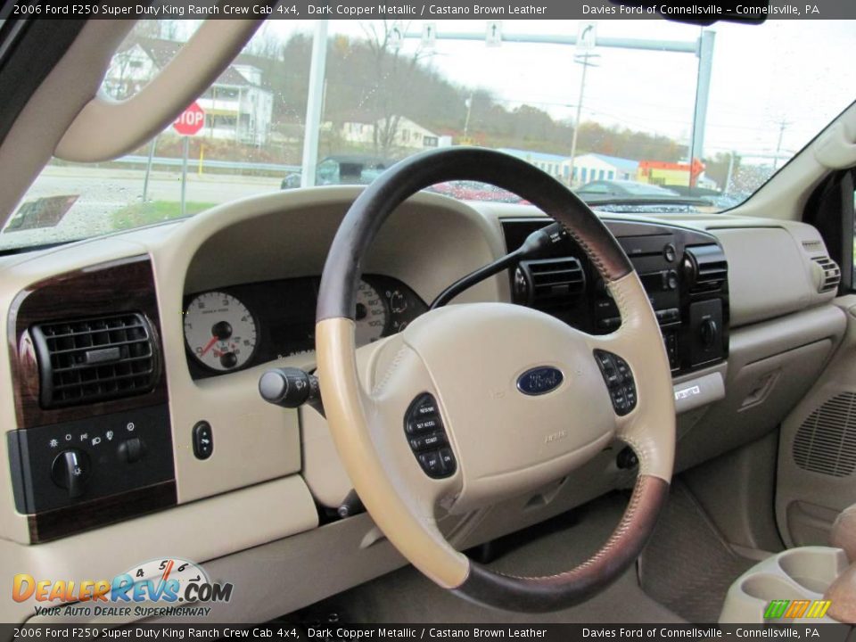 2006 Ford F250 Super Duty King Ranch Crew Cab 4x4 Dark Copper Metallic / Castano Brown Leather Photo #8