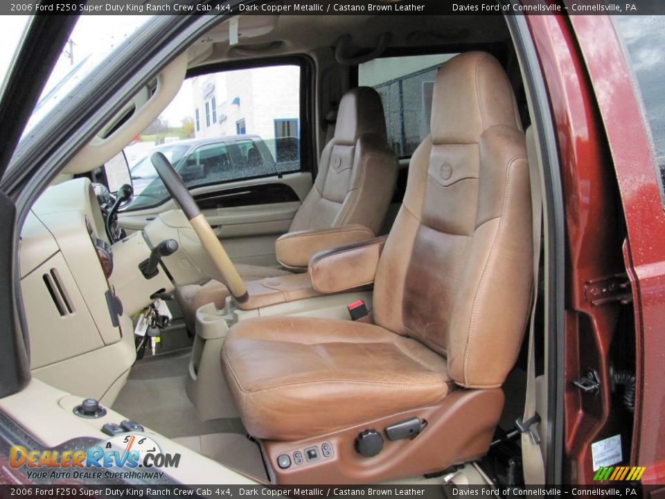 2006 Ford F250 Super Duty King Ranch Crew Cab 4x4 Dark Copper Metallic / Castano Brown Leather Photo #9