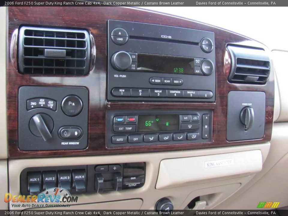 2006 Ford F250 Super Duty King Ranch Crew Cab 4x4 Dark Copper Metallic / Castano Brown Leather Photo #11