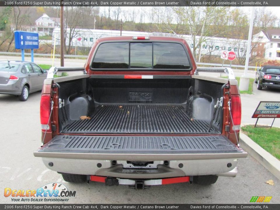 2006 Ford F250 Super Duty King Ranch Crew Cab 4x4 Dark Copper Metallic / Castano Brown Leather Photo #12
