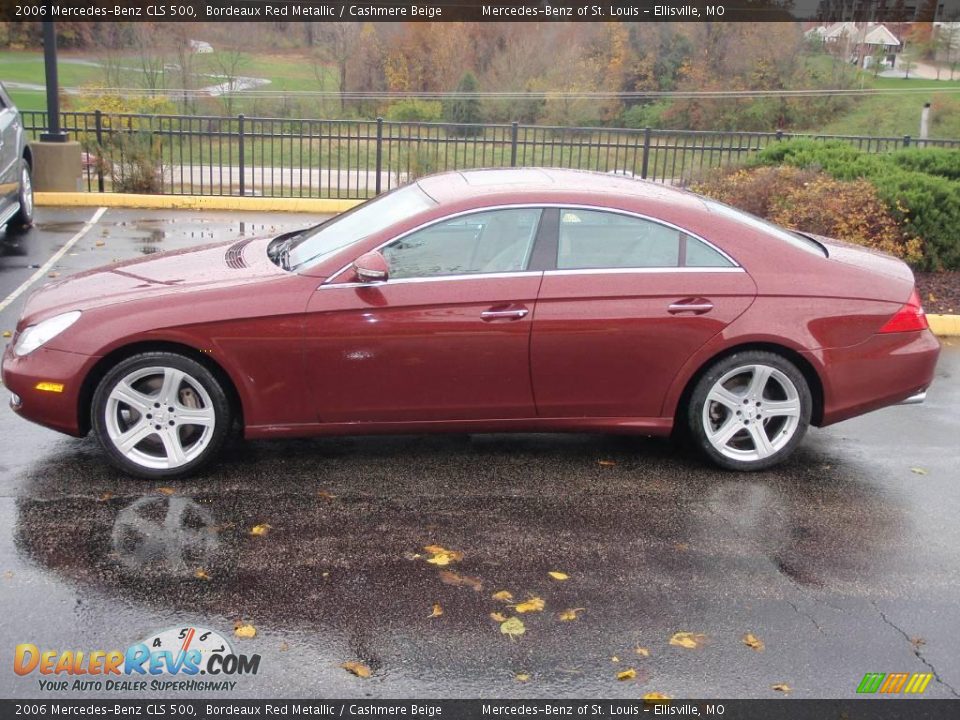 2006 Mercedes-Benz CLS 500 Bordeaux Red Metallic / Cashmere Beige Photo #1