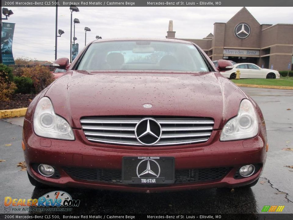 2006 Mercedes-Benz CLS 500 Bordeaux Red Metallic / Cashmere Beige Photo #3