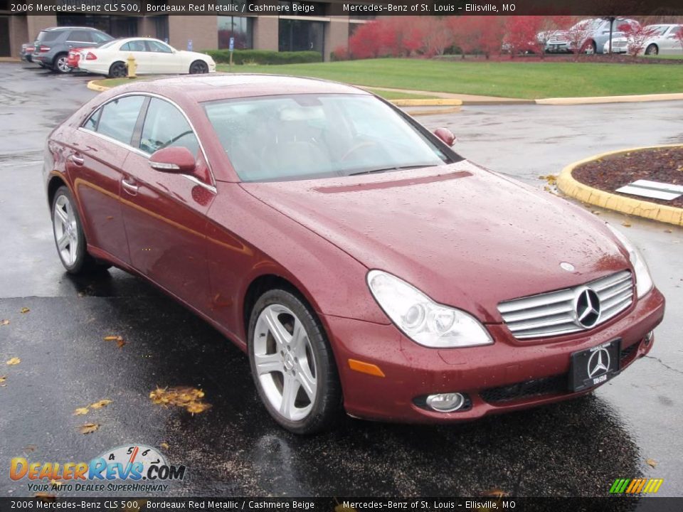 2006 Mercedes-Benz CLS 500 Bordeaux Red Metallic / Cashmere Beige Photo #4