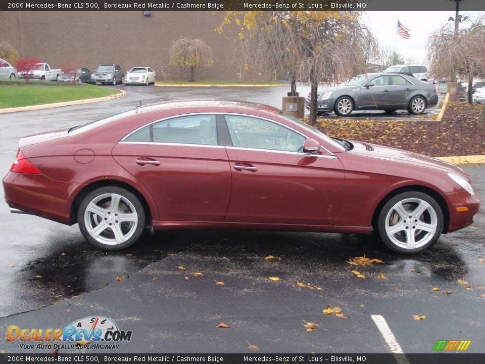 2006 Mercedes-Benz CLS 500 Bordeaux Red Metallic / Cashmere Beige Photo #5