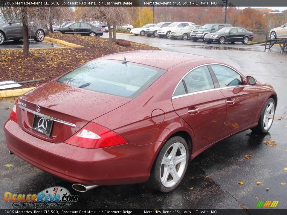 2006 Mercedes-Benz CLS 500 Bordeaux Red Metallic / Cashmere Beige Photo #6