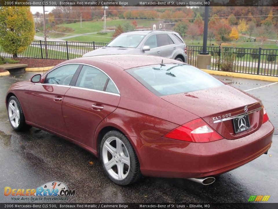 2006 Mercedes-Benz CLS 500 Bordeaux Red Metallic / Cashmere Beige Photo #8