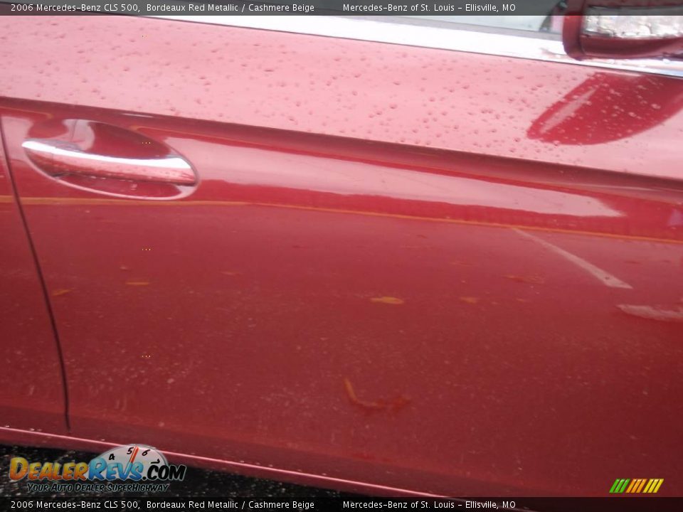 2006 Mercedes-Benz CLS 500 Bordeaux Red Metallic / Cashmere Beige Photo #12