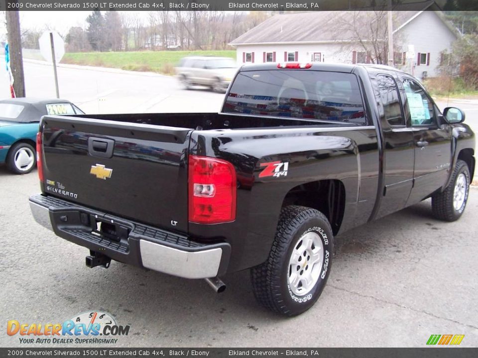 2009 Chevrolet Silverado 1500 LT Extended Cab 4x4 Black / Ebony Photo #5