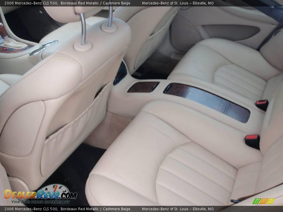 2006 Mercedes-Benz CLS 500 Bordeaux Red Metallic / Cashmere Beige Photo #16