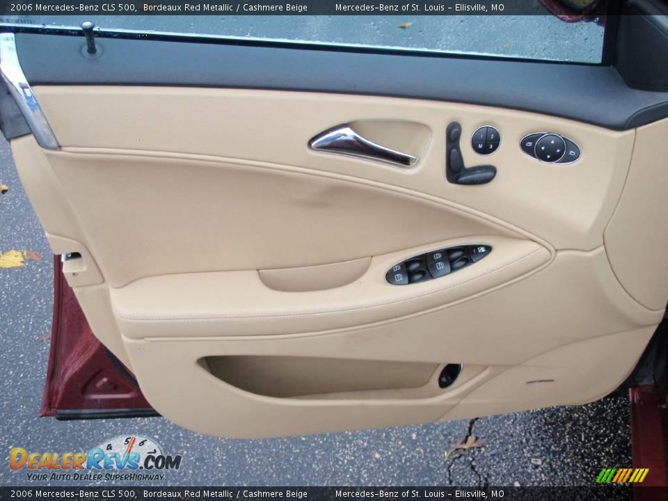 2006 Mercedes-Benz CLS 500 Bordeaux Red Metallic / Cashmere Beige Photo #18