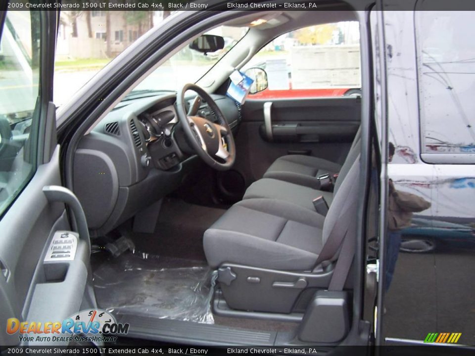 2009 Chevrolet Silverado 1500 LT Extended Cab 4x4 Black / Ebony Photo #19