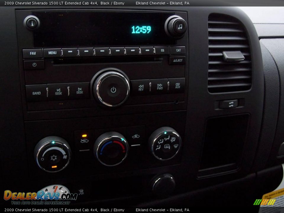 2009 Chevrolet Silverado 1500 LT Extended Cab 4x4 Black / Ebony Photo #20
