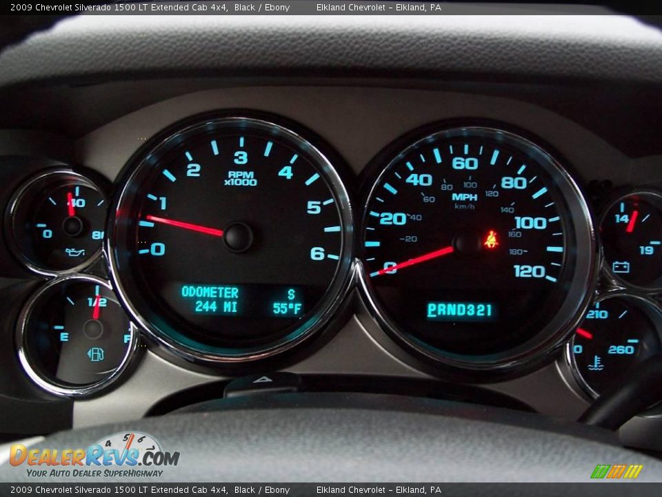 2009 Chevrolet Silverado 1500 LT Extended Cab 4x4 Black / Ebony Photo #23