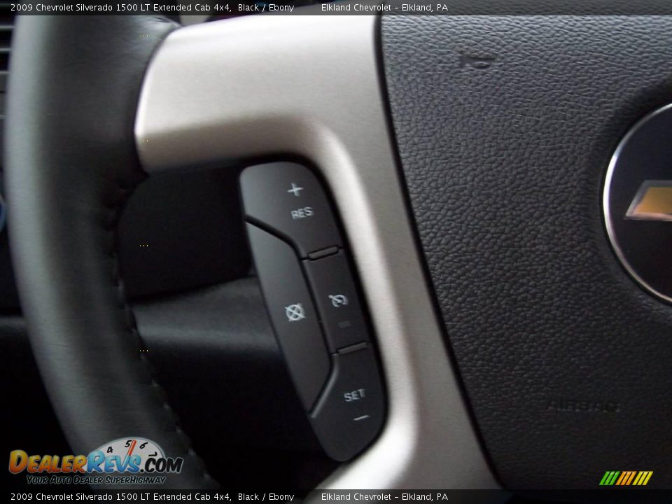 2009 Chevrolet Silverado 1500 LT Extended Cab 4x4 Black / Ebony Photo #24
