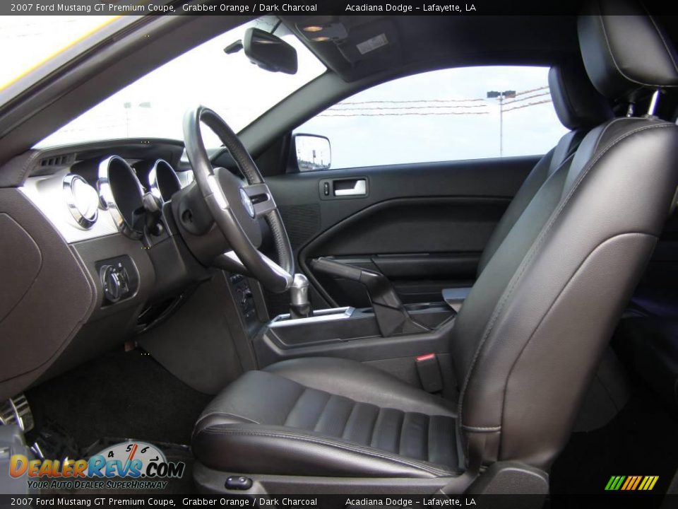 2007 Ford Mustang GT Premium Coupe Grabber Orange / Dark Charcoal Photo #9