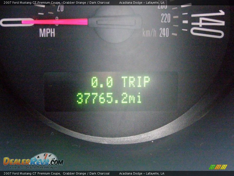 2007 Ford Mustang GT Premium Coupe Grabber Orange / Dark Charcoal Photo #14