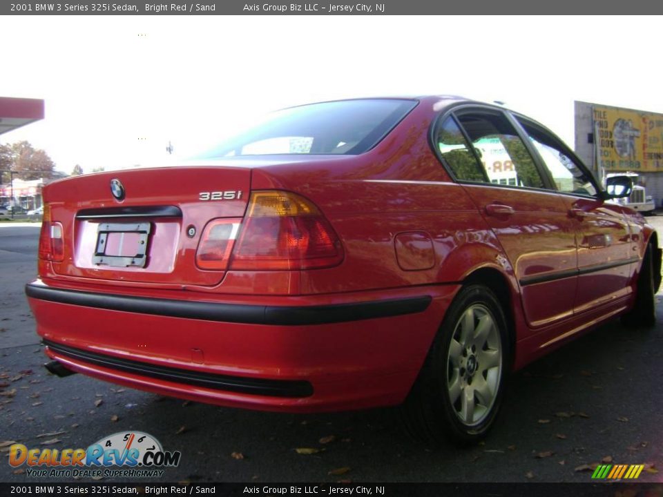 2001 BMW 3 Series 325i Sedan Bright Red / Sand Photo #5