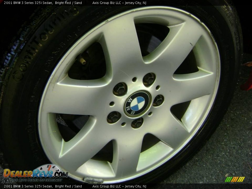 2001 BMW 3 Series 325i Sedan Bright Red / Sand Photo #7