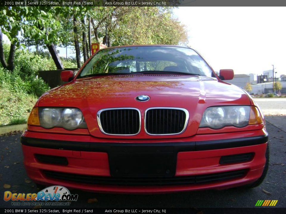 2001 BMW 3 Series 325i Sedan Bright Red / Sand Photo #11