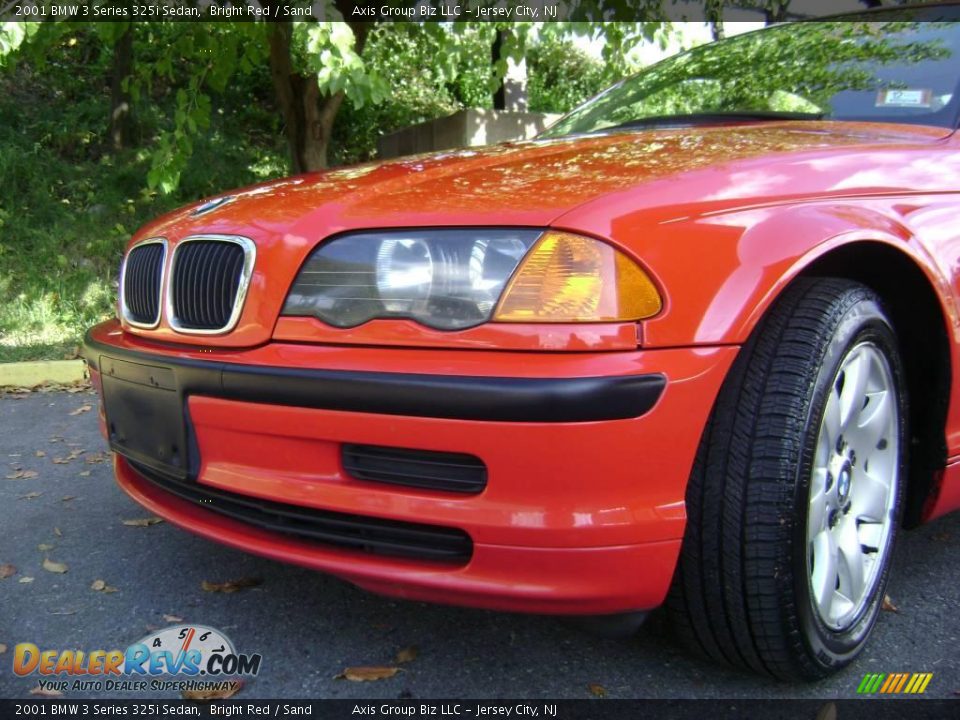 2001 BMW 3 Series 325i Sedan Bright Red / Sand Photo #12